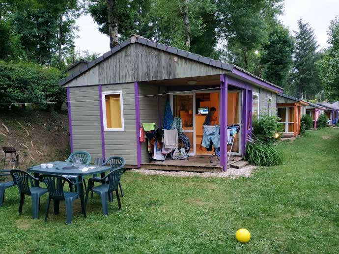 chalet 5 personnes en bord de lac dans l'Aveyron